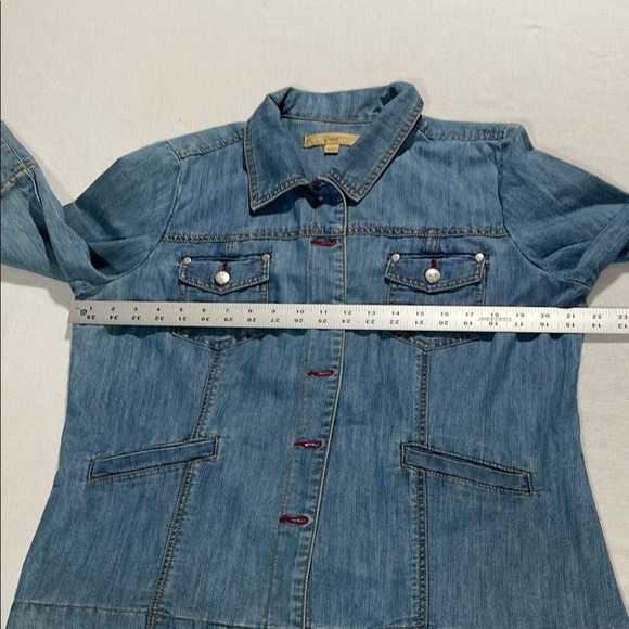 Motto Blue Jean Jacket Relaxed Fit Medium EUC - Picture 10 of 12